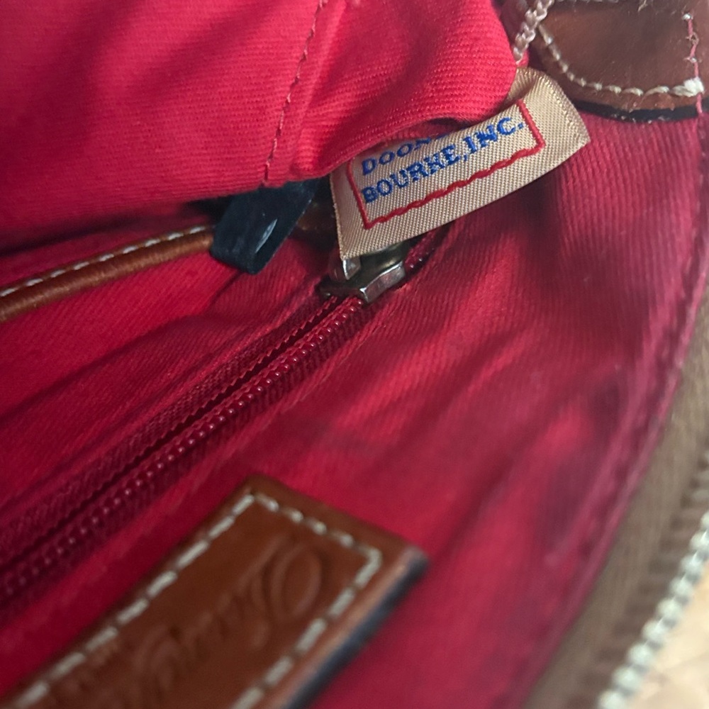 VINTAGE Dooney and Bourke blue pebble leather crossbody handbag - Picture 9 of 15
